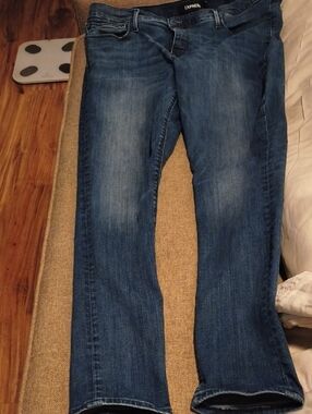 Express Women's Medium Wash Blue Bootcut Jeans